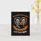 オレンジ白血病認識度リトルボーイ小児缶 カード (黄色い花)