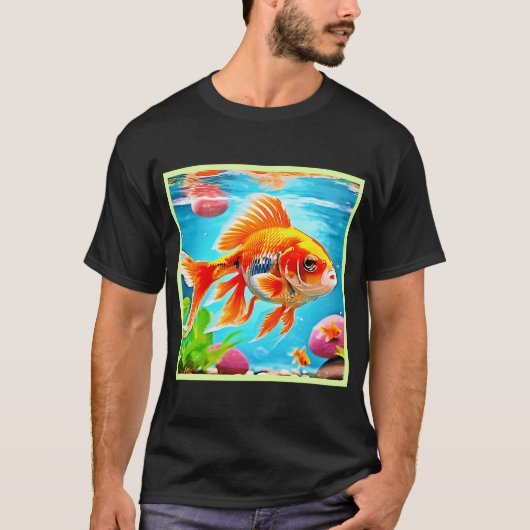 オレンジ白金魚 Tシャツ (正面)