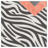 オレンジ白黒ダイヤモンドパターン ファブリック (クローズアップ)