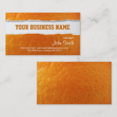 オレンジ皮の質の名刺 名刺 (正面/裏面)