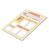 オレンジ看護学生投薬テンプレート ノートパッド (アングル)