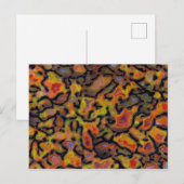 オレンジ石化した恐竜の骨 ポストカード (正面/裏面)