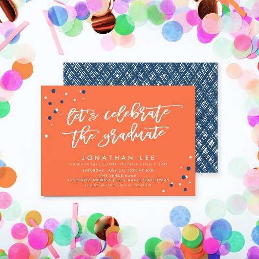 オレンジ祝大学院生パーティー 招待状