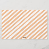 オレンジ私たちの小さなカボチャの赤ちゃんシャワー予測 便箋 (裏面)