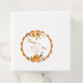 オレンジ秋カボチャ赤ちゃんシャワーメッセージカード フェイバータグ (インサイチュ)