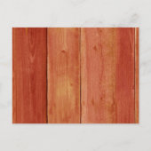 オレンジ秋テーマは私の花嫁になる インビテーションポストカード (裏面)