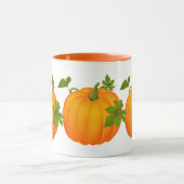 オレンジ秋パンプキンコーヒーマグ マグカップ (中央)
