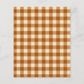 オレンジ秋格子状パターン（の模様が）ある紙 (裏面)