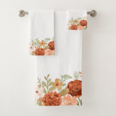 オレンジ秋水彩フローラ バスタオルセット (インサイチュ)