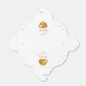 オレンジ秋秋の小さなカボチャ赤ちゃんシャワー フェイバーボックス (折り畳みなし)