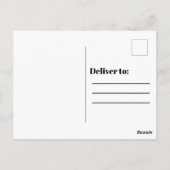 オレンジ秋/紅葉写真ありがとう ポストカード (裏面)