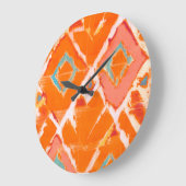 オレンジ種族のII ラージ壁時計 (傾斜)
