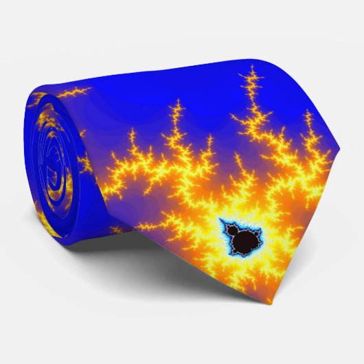 オレンジ稲妻(タイ) ネクタイ (ロール)