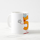 オレンジ第5マグ コーヒーマグカップ (正面左)