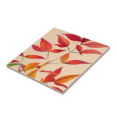 オレンジ紅葉オリジナル水彩画 タイル (側面)