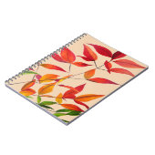 オレンジ紅葉オリジナル水彩画 ノートブック (左側)