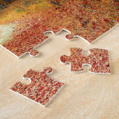 オレンジ紅葉カントリーダートロードフォト ジグソーパズル (側面)