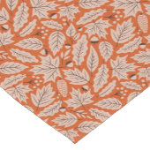 オレンジ紅葉&どんぐりのパターン ショートテーブルランナー (コーナー)