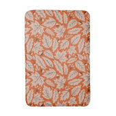 オレンジ紅葉&どんぐりのパターン バスマット (正面縦)