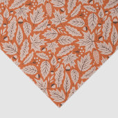 オレンジ紅葉&どんぐりのパターン 薄葉紙 (詳細)