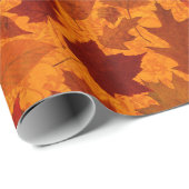 オレンジ紅葉 ラッピングペーパー (ロールコーナー)