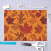 オレンジ紅葉 薄葉紙 (クラフト)