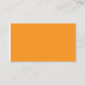 オレンジ素晴らし色の背景でビジュアルを作成 コーリングカード (裏面)
