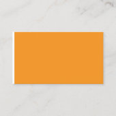 オレンジ素晴らし色の背景でビジュアルを作成 コーリングカード (正面)