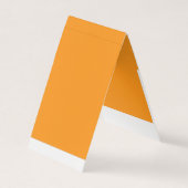 オレンジ素晴らし色の背景でビジュアルを作成 名刺 (正面)