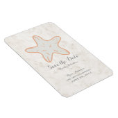 オレンジ素朴のヒトデ保存日 マグネット (右側)