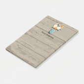 オレンジ素朴ガーベラデイジーメイスンジャパーソナライズド ポストイット (アングル)