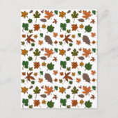 オレンジ素朴色のトラック小さなかぼちゃの赤ちゃんシャワー エンクロージャーカード (裏面)