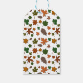 オレンジ素朴色のトラック小さなかぼちゃの赤ちゃんシャワー ギフトタグ (裏面)