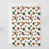 オレンジ素朴色のトラック小さなかぼちゃの赤ちゃんシャワー サンキューカード (裏面)