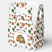 オレンジ素朴色のトラック小さなかぼちゃの赤ちゃんシャワー フェイバーボックス (オープン)