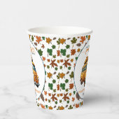 オレンジ素朴色のトラック小さなかぼちゃの赤ちゃんシャワー 紙コップ (右)