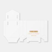 オレンジ素朴色のワイルドフラワー特典ボックス フェイバーボックス (折り畳みなし)