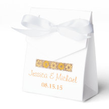 オレンジ素朴色のワイルドフラワー特典ボックス