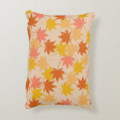 オレンジ素朴色の植物のカ離れエデルのパターン秋 アクセントクッション (裏面(縦))
