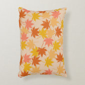 オレンジ素朴色の植物のカ離れエデルのパターン秋 アクセントクッション (正面(垂直))