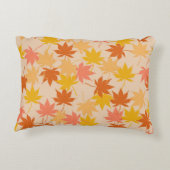 オレンジ素朴色の植物のカ離れエデルのパターン秋 アクセントクッション (裏面)