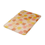 オレンジ素朴色の植物のカ離れエデルのパターン秋 バスマット (アングル)