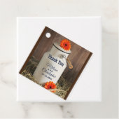 オレンジ素朴色の花が咲く白いミルク結婚ジグ フェイバータグ (インサイチュ)