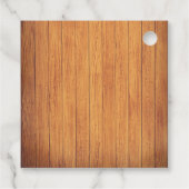 オレンジ素朴色の花が咲く白いミルク結婚ジグ フェイバータグ (裏面)