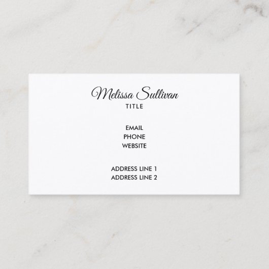 オレンジ素朴色の花付き白ミルクジュグ写真 名刺 (裏面)