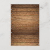 オレンジ素朴色バスケ赤ちゃんシャワー エンクロージャーカード (裏面)