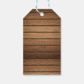 オレンジ素朴色バスケ赤ちゃんシャワー ギフトタグ (裏面)