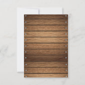 オレンジ素朴色バスケ赤ちゃんシャワー サンキューカード (裏面)