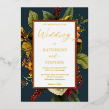 オレンジ素朴色 |赤フローラブーケ結婚ティール（緑がかった色）イン