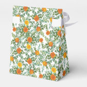 オレンジ結婚バラフローラモダン フェイバーボックス (裏面サイド)